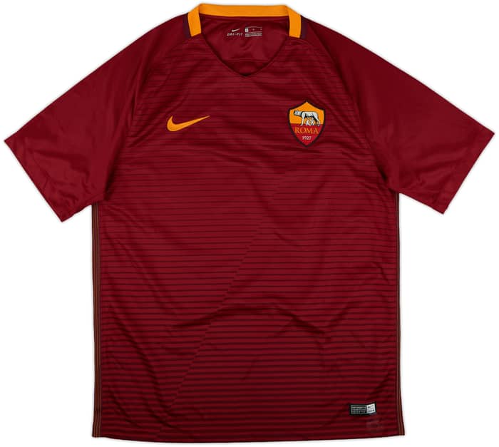 2016-17 Roma Home Shirt Totti #10 - 7/10 - (M)