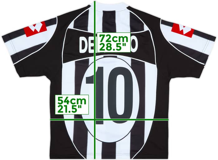 2002-03 Juventus Home Shirt Del Piero #10 - 8/10 - (S)