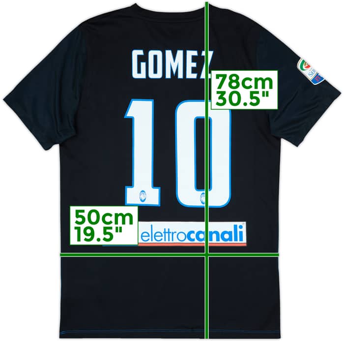 2016-17 Atalanta Home Shirt Gomez #10 - 7/10 - (L)