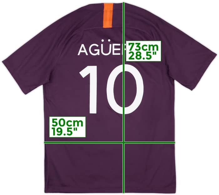 2018-19 Manchester City Third Shirt Aguero #10 - 10/10 - (M)