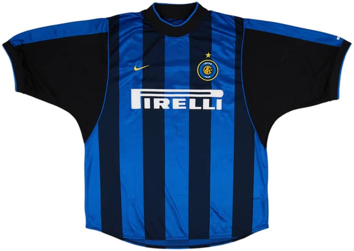 2000-01 Inter Milan Home Shirt Ronaldo #9 - 9/10 - (XL)