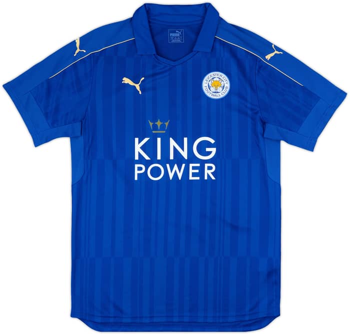 2016-17 Leicester Home Shirt Vardy #9 - 9/10 - (L)