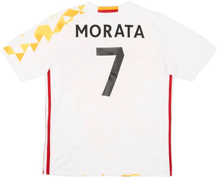2016-17 Spain Away Shirt Morata #7 - 7/10 - (XL.Boys)