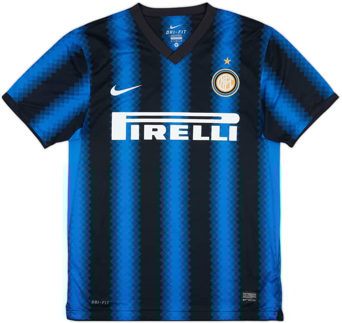 2010-11 Inter Milan Home Shirt Eto'o #9 - 10/10 - (M)