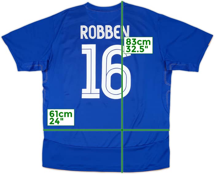 2005-06 Chelsea Centenary Home Shirt Robben #16 - 9/10 - (XL)