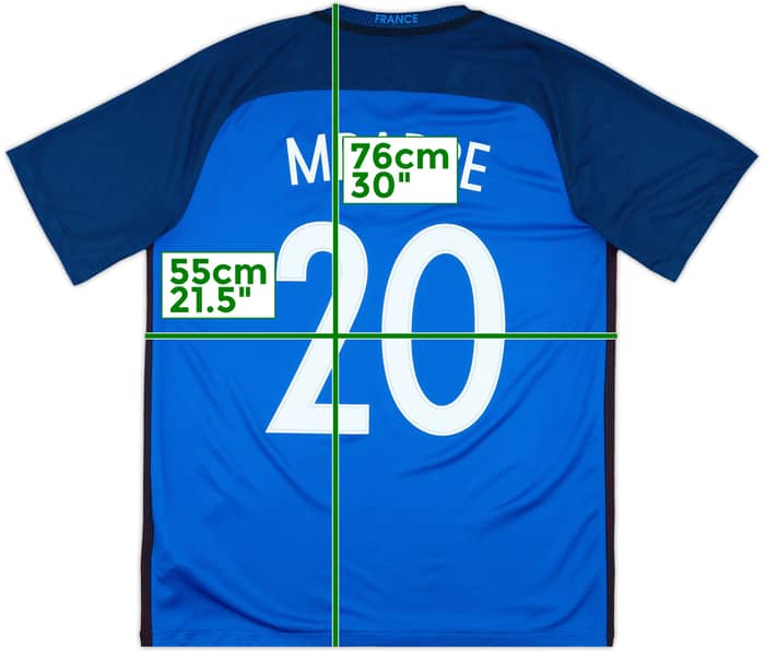 2016-17 France Home Shirt Mbappe #20 - 9/10 - (L)