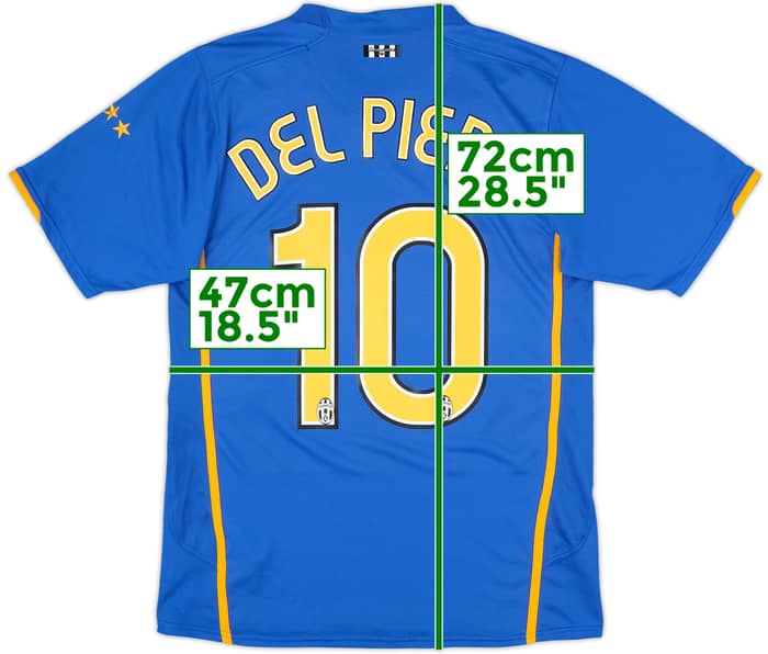 2007-08 Juventus Away Shirt Del Piero #10 - 8/10 - (S)
