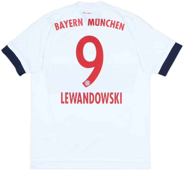 2015-16 Bayern Munich Away Shirt Lewandowski #9 - 4/10 - (L)