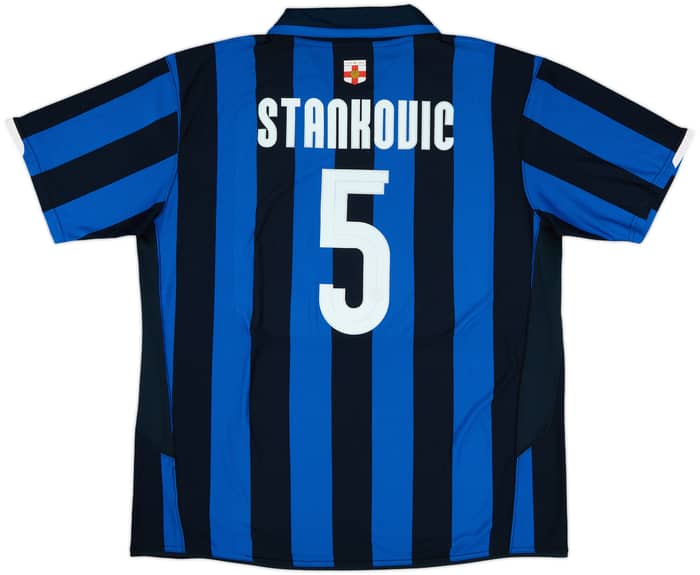 2007-08 Inter Milan Centenary Home Shirt Stankovic #5 - 10/10 - (XXL)