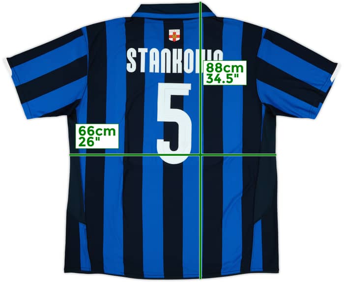 2007-08 Inter Milan Centenary Home Shirt Stankovic #5 - 10/10 - (XXL)