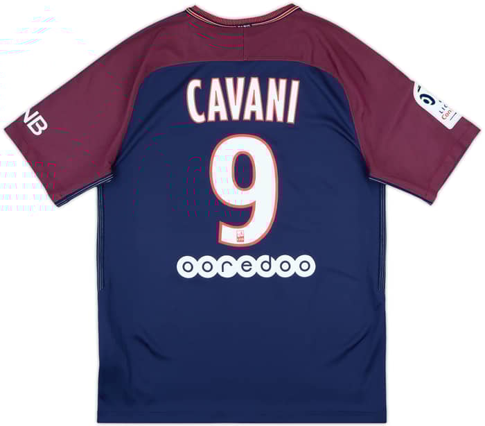 2017-18 Paris Saint-Germain Home Shirt Cavani #9 - 10/10 - (M)