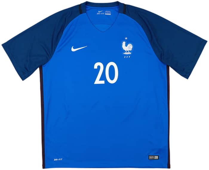 2016-17 France Home Shirt Mbappe #20 - 10/10 - (XL)
