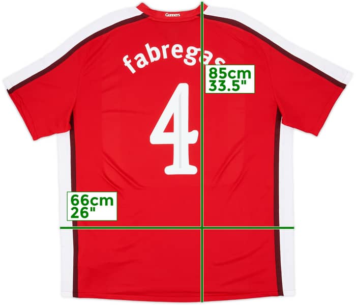 2008-10 Arsenal Home Shirt Fabregas #4 - 10/10 - (XXL)