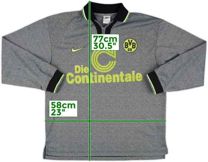 1997-98 Borussia Dortmund Match Issue Away L/S Shirt #4