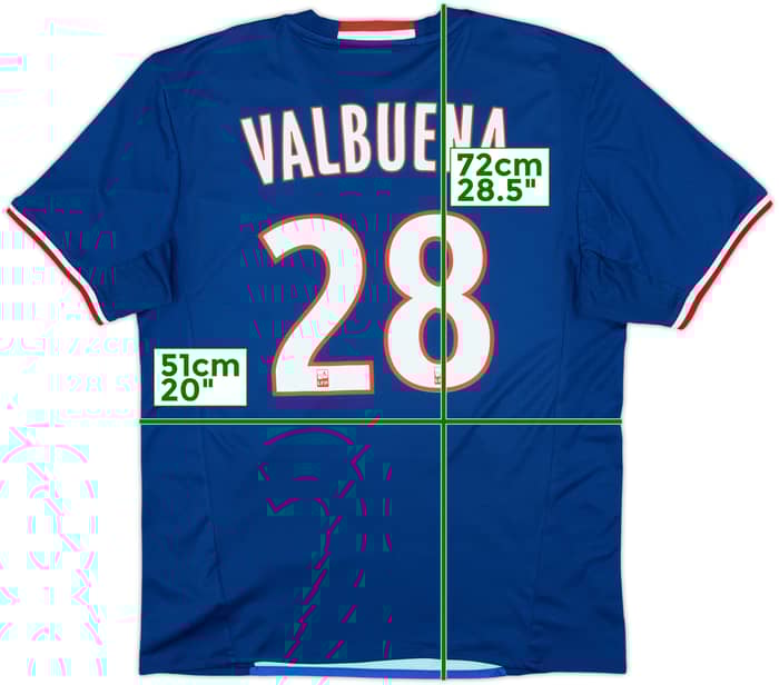 2016-17 Lyon Away Shirt Valbuena #28 - 8/10 - (M)