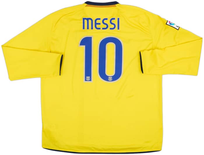 2008-10 Barcelona Away L/S Shirt Messi #10 - 8/10 - (XXL)