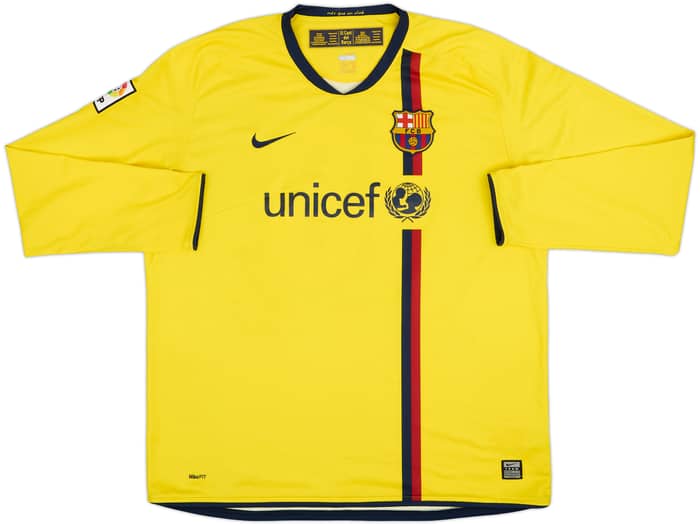 2008-10 Barcelona Away L/S Shirt Messi #10 - 8/10 - (XXL)