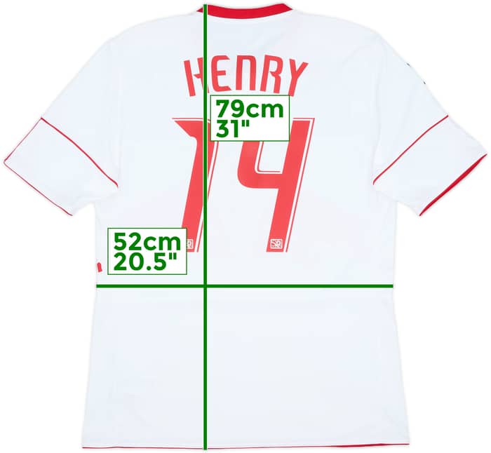 2010 New York Red Bulls Home Shirt Henry #14 - 9/10 - (L)