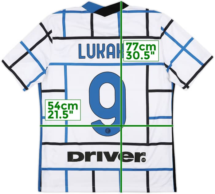 2020-21 Inter Milan Away Shirt Lukaku #9 - 8/10 - (L)