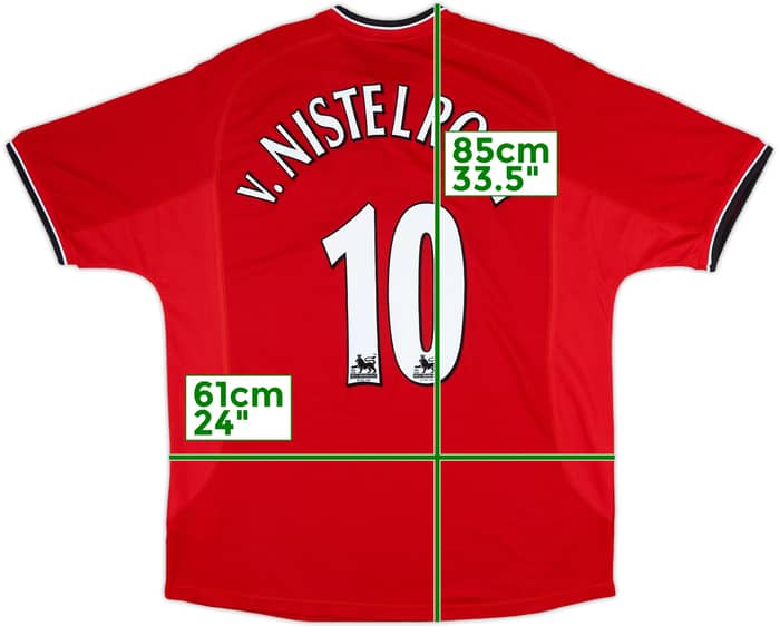 2000-02 Manchester United Home Shirt V.Nistelrooy #10 - 10/10 - (XL)