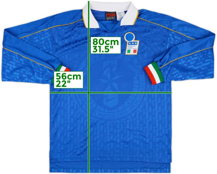 1994-96 Italy Match Issue Home L/S Shirt #10