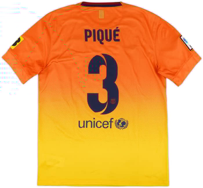 2012-13 Barcelona Away Shirt Pique #3 - 6/10 - (M)