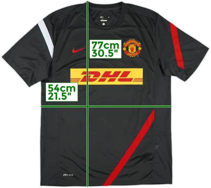2012-13 Manchester United Nike Training Shirt - 9/10 - (L)