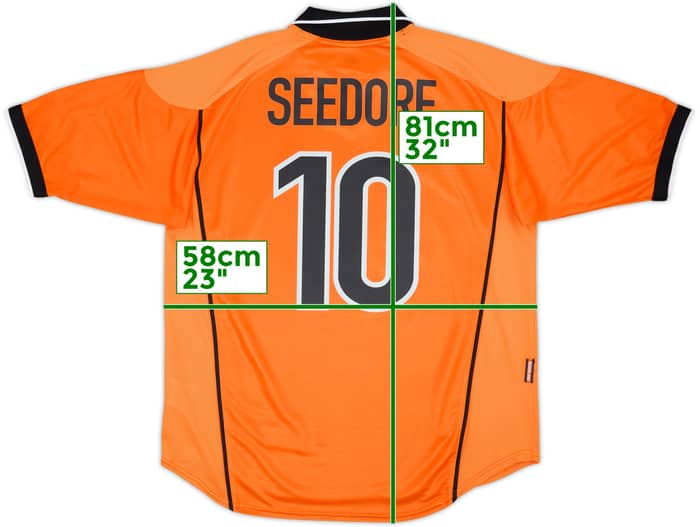 1998-00 Netherlands Home Shirt Seedorf #10 - 10/10 - (L)