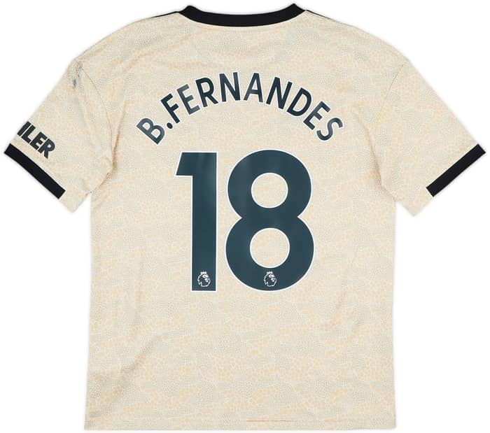 2019-20 Manchester United Away Shirt B.Fernandes #18 - 10/10 - (XL.Boys)
