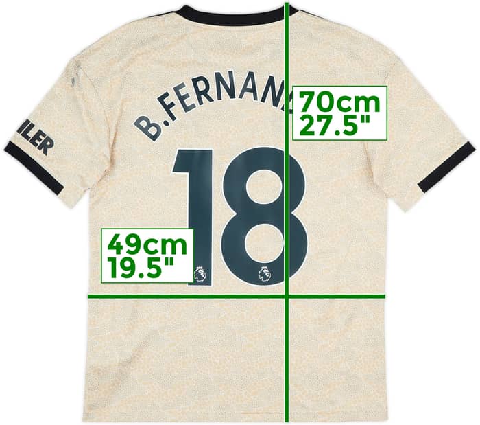 2019-20 Manchester United Away Shirt B.Fernandes #18 - 10/10 - (XL.Boys)
