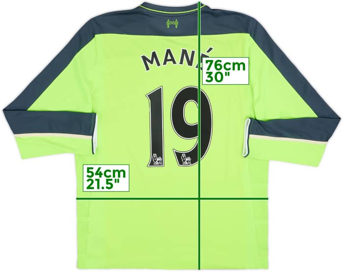 2016-17 Liverpool Third L/S Shirt Mane #19 - 7/10 - (L)