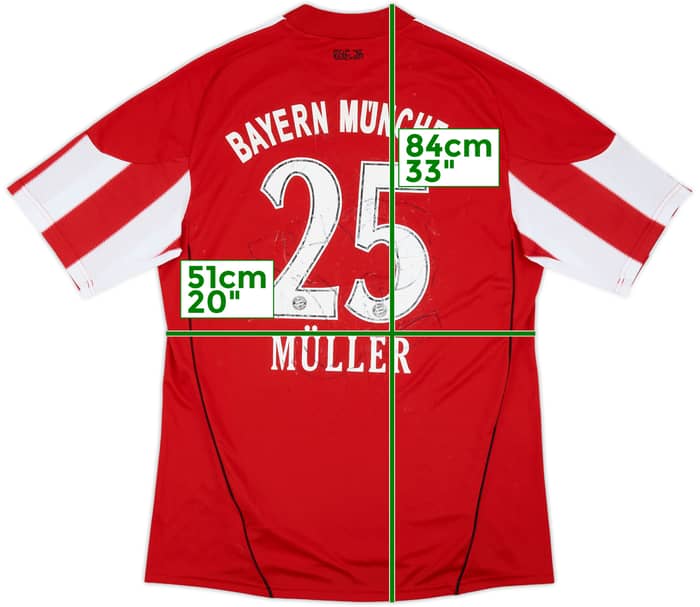 2010-11 Bayern Munich Home Shirt Muller #25 - 4/10 - (L)