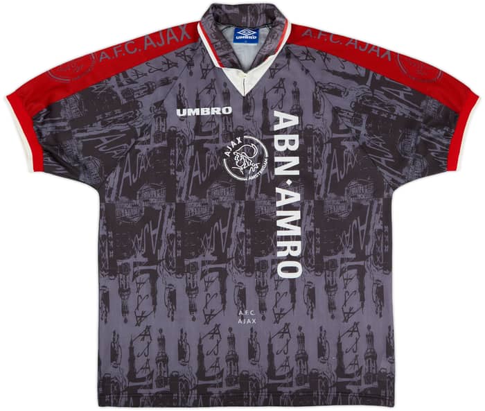 1996-97 Ajax Away Shirt Kluivert #9 - 9/10 - (XL)