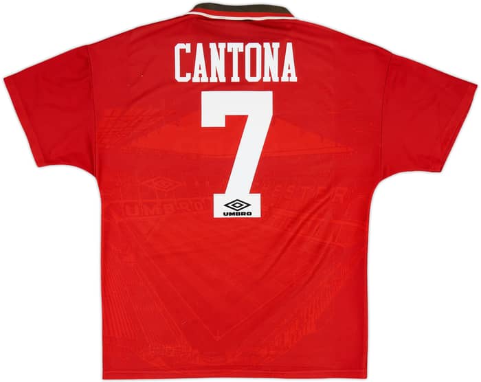 1994-96 Manchester United Home Shirt Cantona #7 - 7/10 - (L)