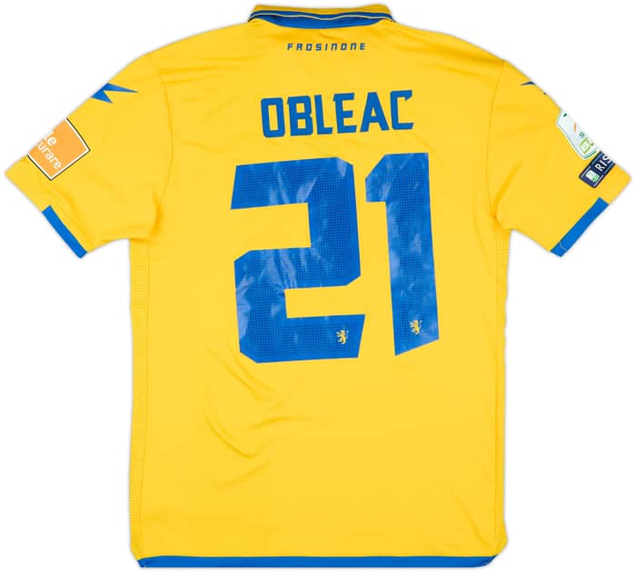 2019-20 Frosinone Match Issue Home Shirt Obleac #21