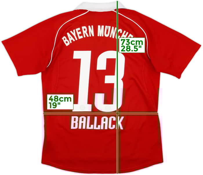 2005-06 Bayern Munich Home Shirt Ballack #13 - 9/10 - (XL.Boys)