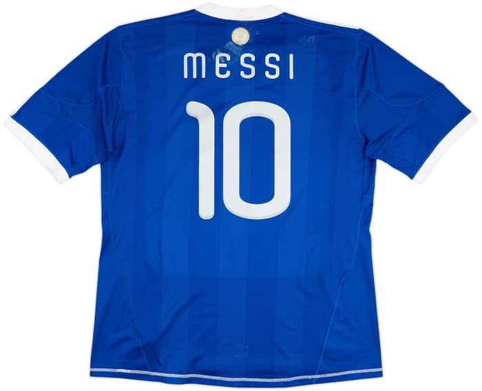 2010-11 Argentina Away Shirt Messi #10 - 5/10 - (XL)