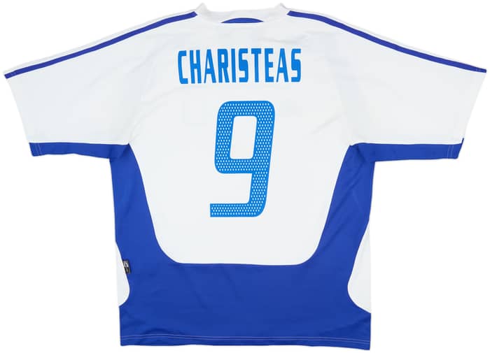 2004-06 Greece Away Shirt Charisteas #9 - 8/10 - (L)