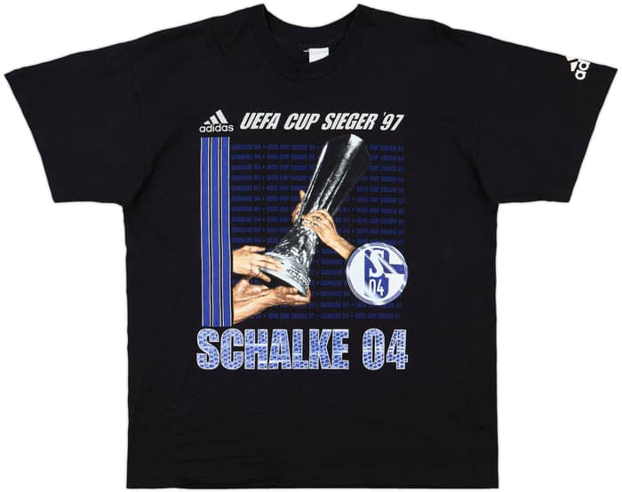1997-98 Schalke adidas Cotton Tee - 9/10 - (L)