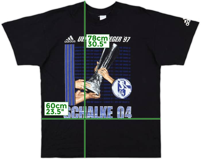 1997-98 Schalke adidas Cotton Tee - 9/10 - (L)