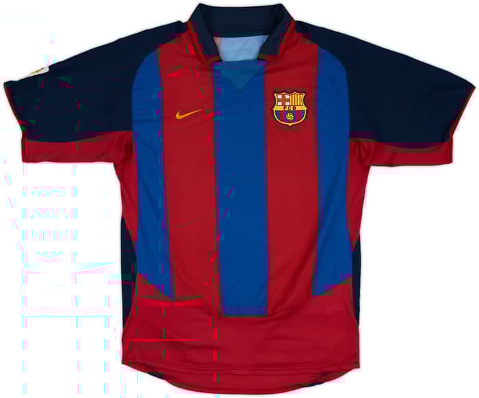 2003-04 Barcelona Home Shirt Ronaldinho #10 - 7/10 - (L)