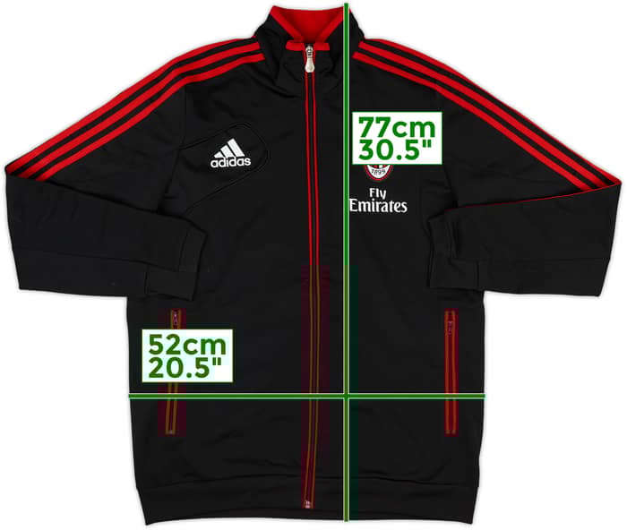 2012-13 AC Milan adidas Track Jacket - 8/10 - (XL.Boys)