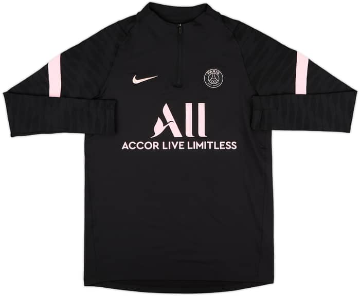 2021-22 Paris Saint-Germain Nike 1/4 Zip Drill Top - 8/10 - (M)