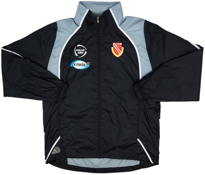 2006-07 Energie Cottbus Player Issue Saller Hooded Rain Jacket - 8/10 - (L)