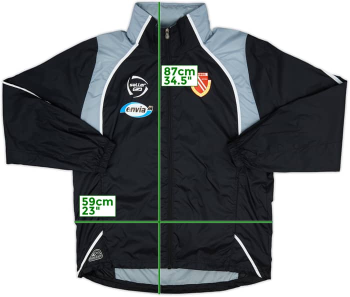 2006-07 Energie Cottbus Player Issue Saller Hooded Rain Jacket - 8/10 - (L)