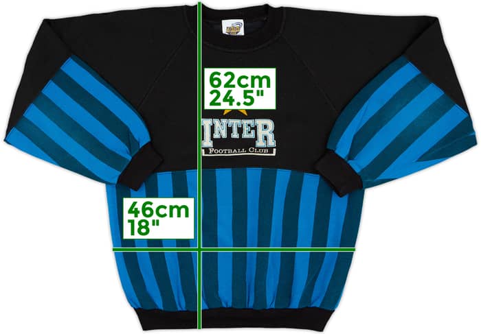1990-91 Inter Milan Le Felpe Dei Grandi Club Sweat Top - 6/10 - (S)