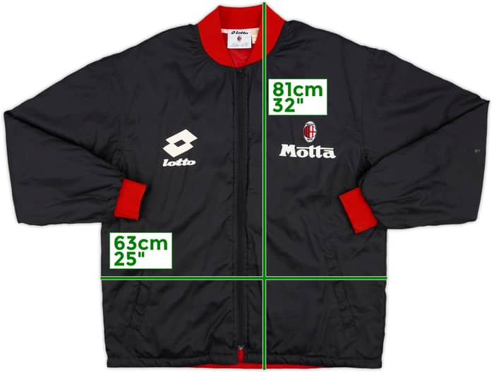 1994-95 AC Milan Lotto Padded Bomber Jacket - 8/10 - (XXL)