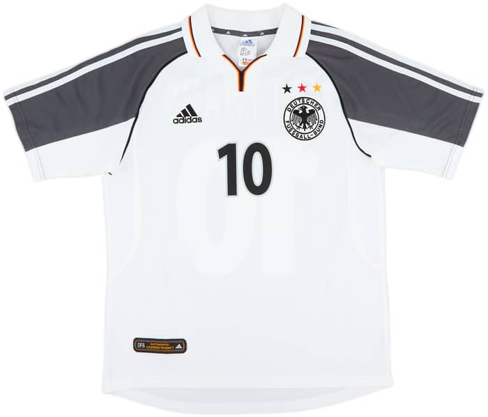 2000-02 Germany Home Shirt Matthaus #10 - 8/10 - (XL.Boys)