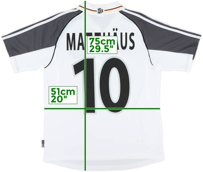 2000-02 Germany Home Shirt Matthaus #10 - 8/10 - (XL.Boys)