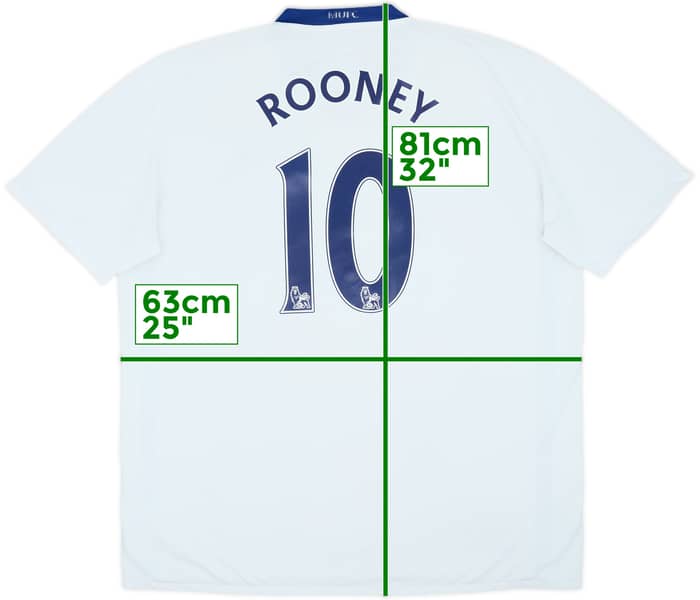 2008-10 Manchester United Away Shirt Rooney #10 - 4/10 - (XXL)